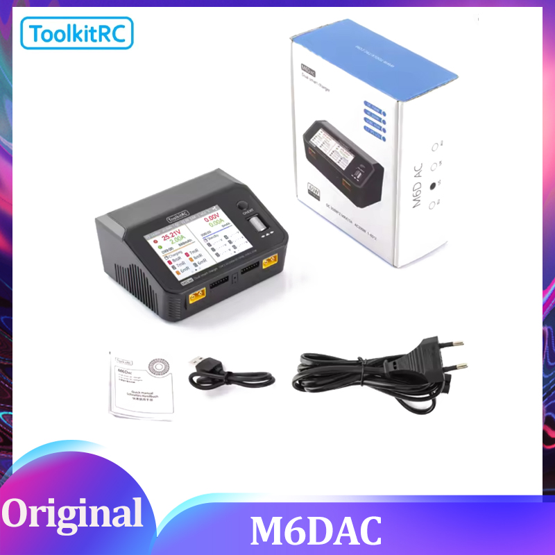 Toolkitrc M6Dac Smart Charger - ToolkitRC M6DAC Dual Channel Smart Lipo