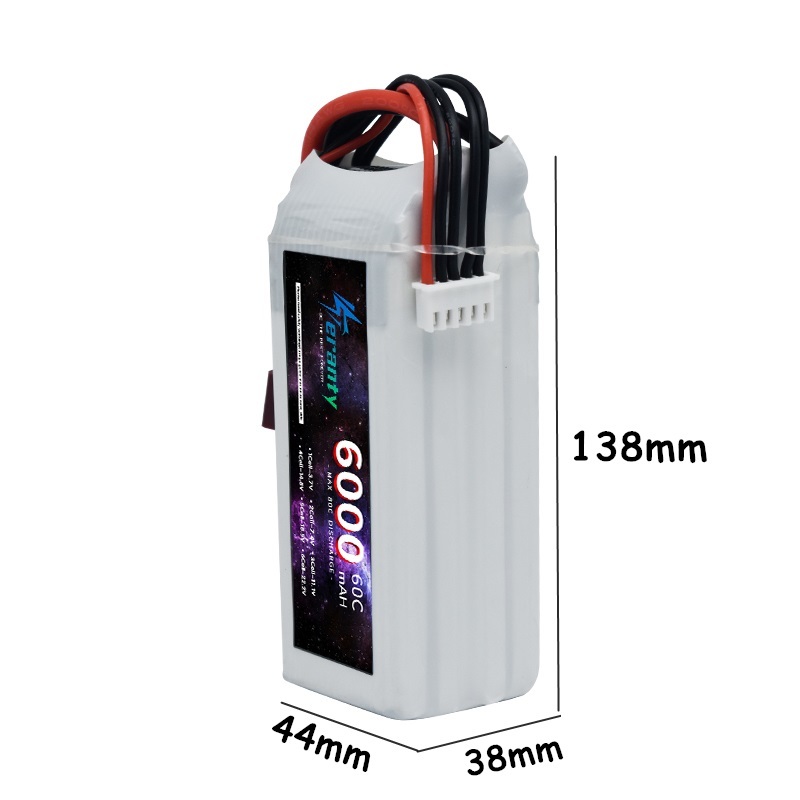 6000mAh Lipo 14.8V Battery 4S  - đánh giá và giá 4S Lipo Battery 14.8V 6000Mah