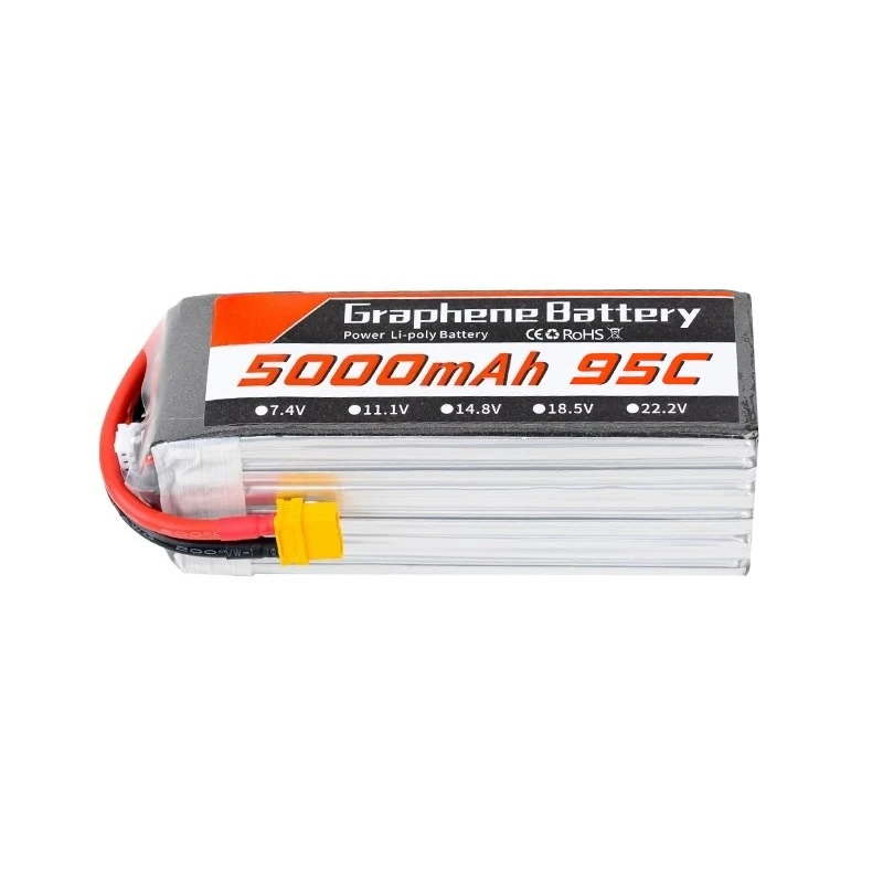 6S 22.2V 5000mAh 95C Graphene  - đánh giá và giá 6S Lipo Battery 22.2V 5000Mah