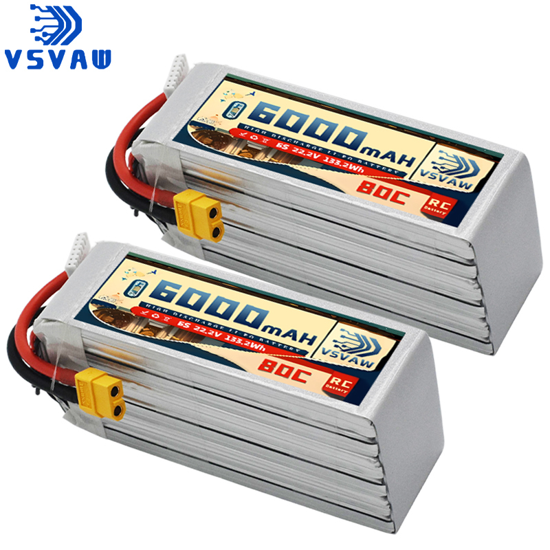 VSVAW 6S Lipo Battery 6000mAh  - đánh giá và giá 6S Lipo Battery 22.2V 5000Mah